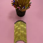 Set de 12 Lápices Grafito holográfico Dorado