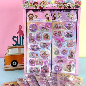 Set Pegatinas 3D La Bubu 6 Modelos para decorar