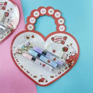 Set 4 de Portaminas Corazón 3 Recambios/1 Goma