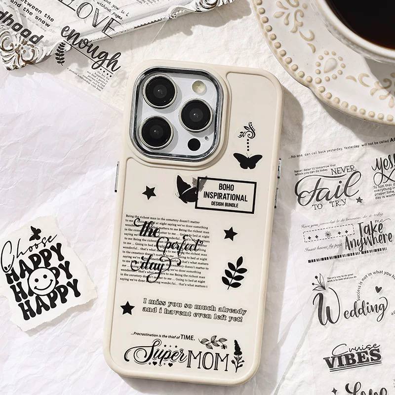 Stickers Letras Vintage Negras - Imagen 4