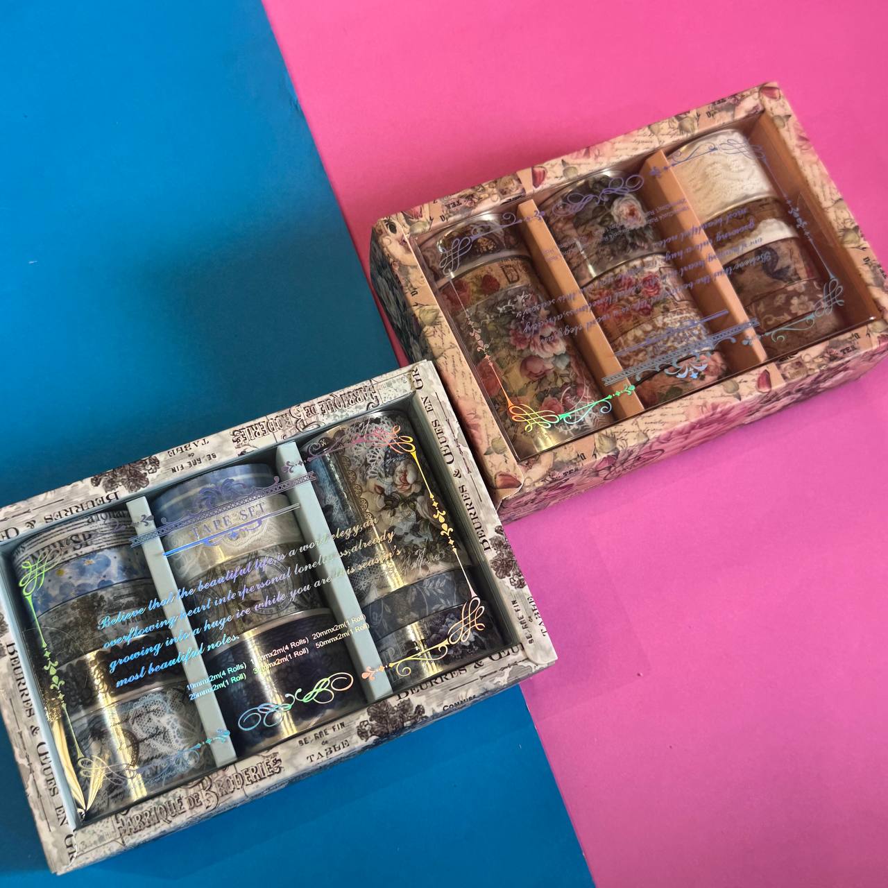 Washi Tape Vintage Flores y Rosas - Imagen 5